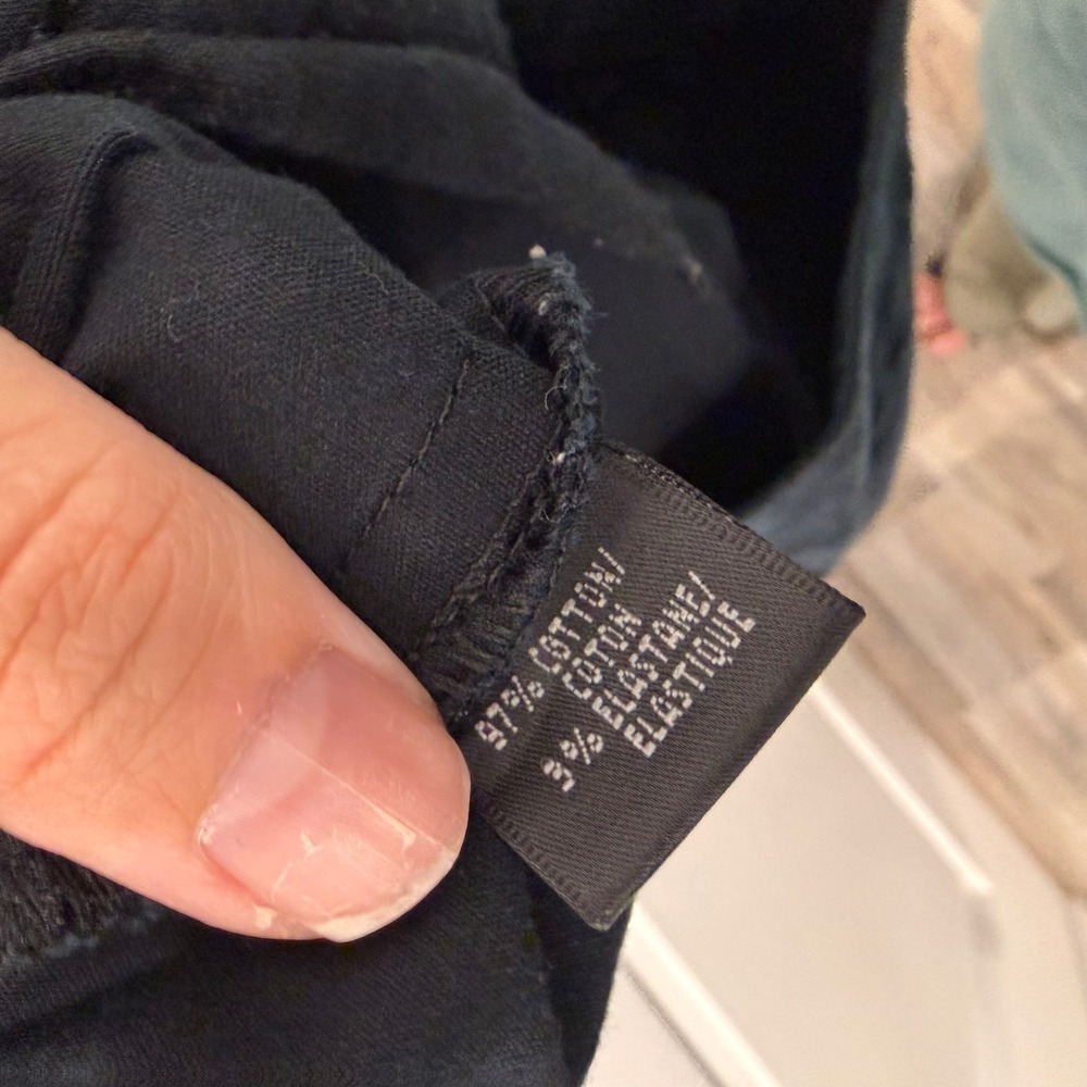 Lafayette 148 New York Womens Navy Blue Cotton Stretch Trousers Size 10 - Picture 6 of 11